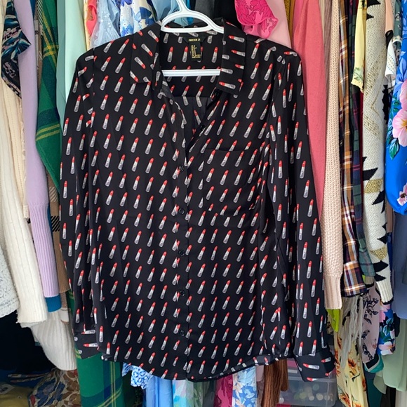 Lipstick blouse Forever 21 💄 - Picture 2 of 4